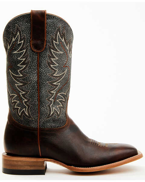 Cody James Men's Montana Western Boots - Broad Square Toe, Brown, hi-res