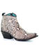 Corral Women's Natural Python Fashion Booties - Snip Toe, Brown, hi-res