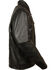 Image #3 - Milwaukee Leather Men's Utility Vented Cruiser Jacket - Tall 5X, Black, hi-res