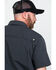 Image #5 - Hawx Men's Charcoal Solid Yarn Dye Two Pocket Short Sleeve Work Shirt - Big, Charcoal, hi-res