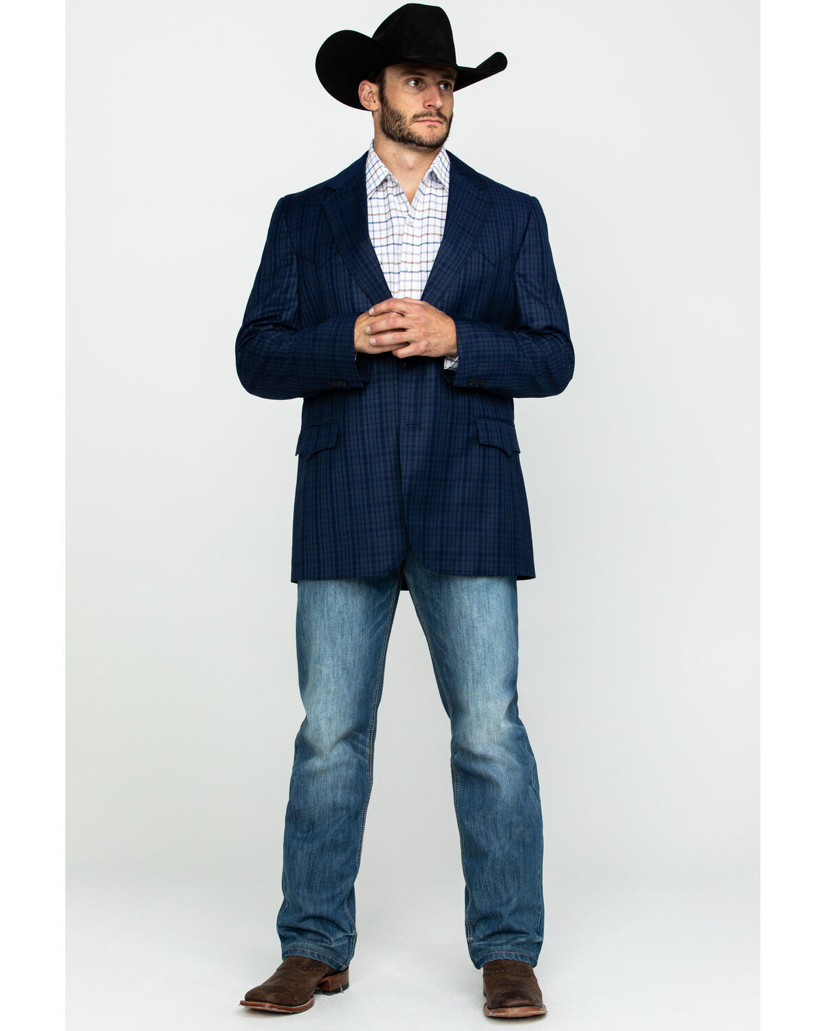 Image #6 - Cripple Creek Men's Window Pane Plaid Houston Sport Coat - Big , , hi-res