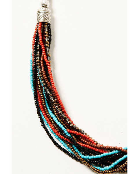 Image #2 - Shyanne Women's Dakota Multi-Beaded Necklace, Silver, hi-res