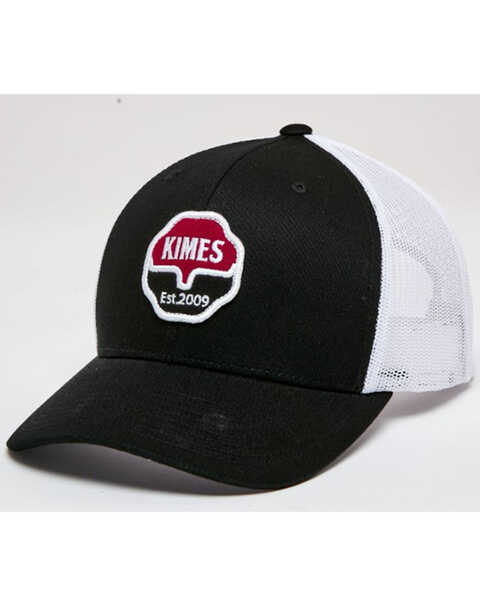 Image #1 - Kimes Ranch Men's Notary Logo Patch Mesh Back Trucker Cap, Black, hi-res