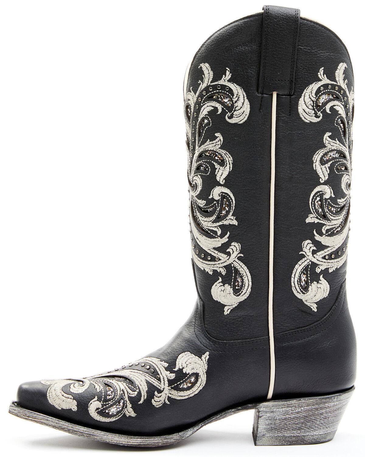Image #3 - Shyanne Women's Sloan Western Boots - Square Toe, Black, hi-res
