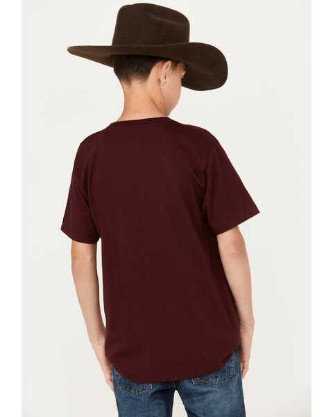 Image #4 - Cody James Boys' USA Flag Short Sleeve Graphic T-Shirt, Red, hi-res