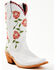 Image #1 - Liberty Black Women's Vicky Floral Embroidered Western Boot - Snip Toe, White, hi-res