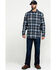 Image #6 - Hawx Men's FR Plaid Print Long Sleeve Woven Work Shirt - Tall, Blue, hi-res