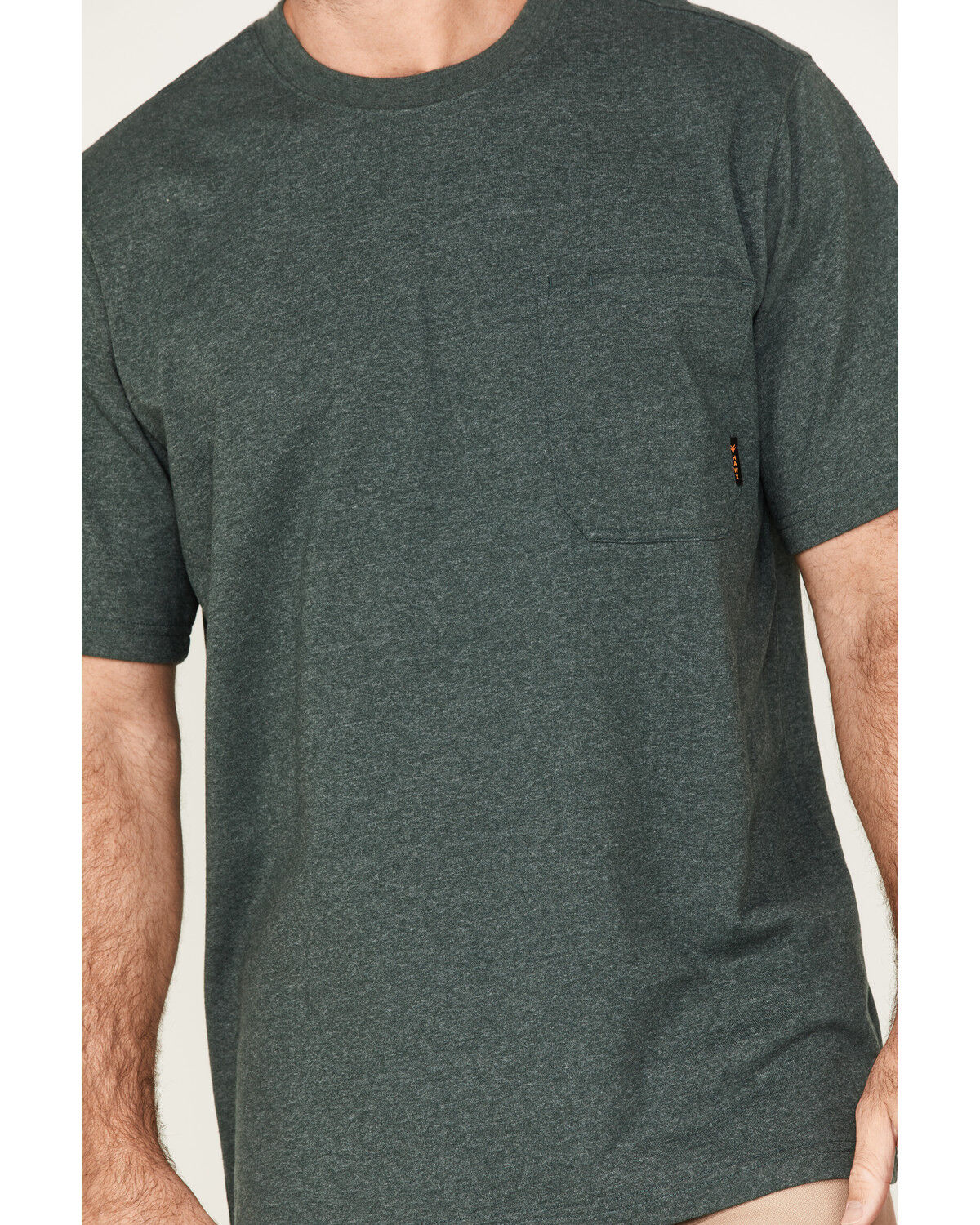 Image #3 - Hawx Men's Forge Solid Work Pocket T-Shirt - Big & Tall, Dark Green, hi-res