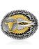 Image #1 - Montana Silversmiths Two-Toned Buffalo Skull Belt Buckle, Silver, hi-res