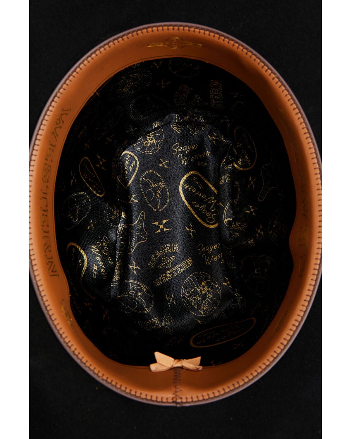 Image #4 - Seager Chase 4X Wool Felt Cowboy Hat, Black, hi-res