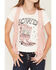 Image #3 - Self Esteem Girls' Howdy Cowboy Boot Embellished Short Sleeve Graphic Tee and Vest, Pink, hi-res
