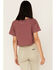 Wrangler x Yellowstone Women's RIP Can Be My Ranch Hand Cropped Graphic Tee, Burgundy, hi-res