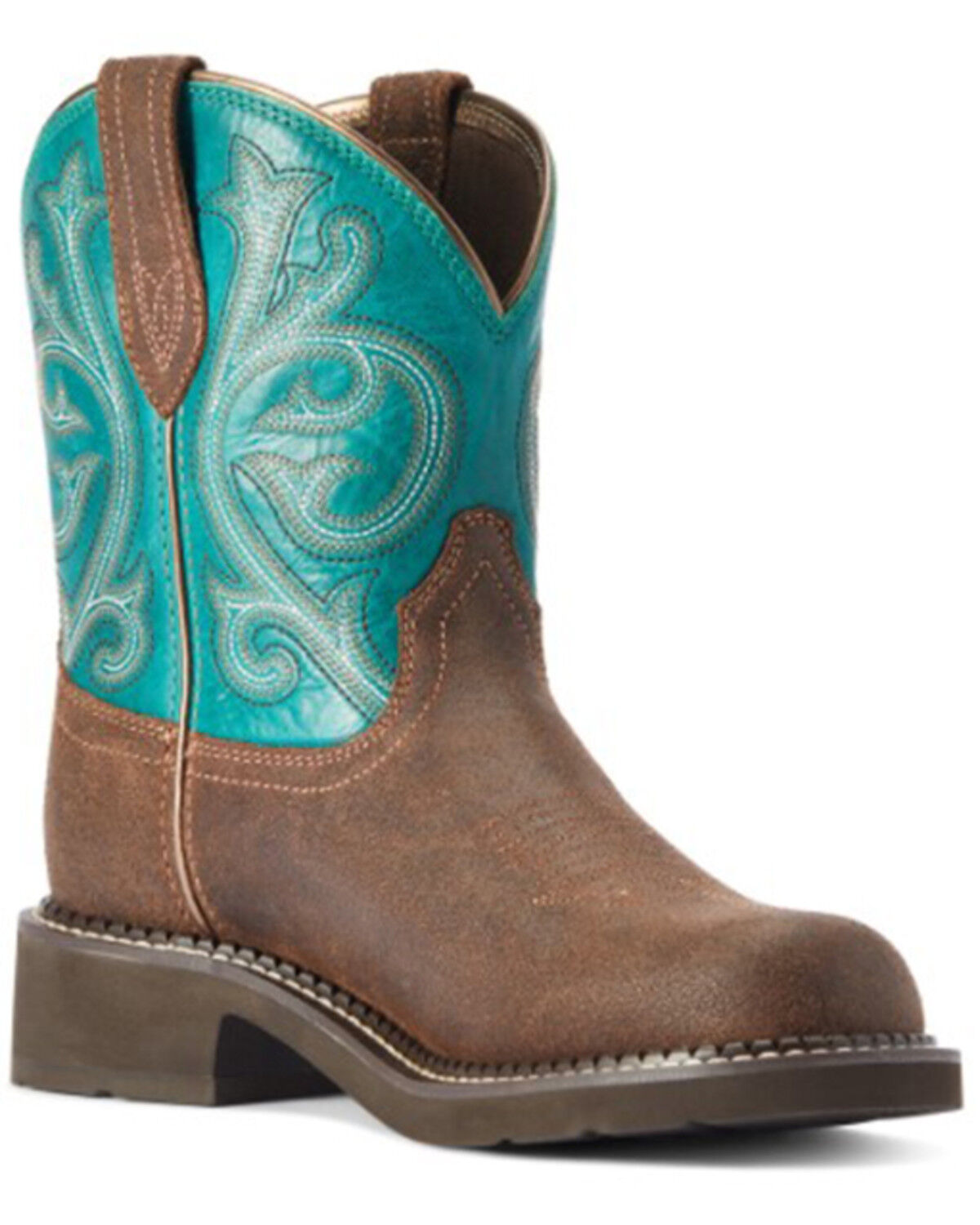 Image #1 - Ariat Women's Fatbaby Heritage Performance Western Boots - Round Toe, Brown, hi-res