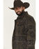 Image #2 - Cinch Men's Southwestern Print Trucker Snap Jacket, Charcoal, hi-res