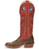 Tony Lama Men's Colburn Western Boots - Wide Square toe, Orange, hi-res
