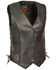 Image #1 - Milwaukee Leather Women's Braided Side Lace Vest - 5X, Black, hi-res