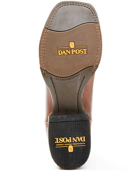 Image #7 - Dan Post Men's Performance Boots - Broad Square Toe , Brown, hi-res