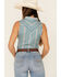 Image #4 - Wrangler Retro Women's Teal Striped Sleeveless Western Core Shirt , , hi-res