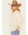 Image #2 - Bila Women's Long Sleeve Embroidered Peasant Top, Natural, hi-res