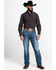 Image #6 - Austin Season Men's Embroidered Cross Plaid Print Button Long Sleeve Western Shirt, Brown, hi-res