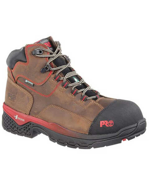 Timberland PRO Men's 6" Bosshog Waterproof Work Boots - Composite Toe , Brown, hi-res