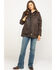 Outback Trading Co. Women's Woodbury Canyonland Jacket with Sherpa Hood, Brown, hi-res