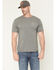 Image #2 - Troll Co Men's Twisting Wrenches Short Sleeve Graphic Work T-Shirt, Heather Grey, hi-res