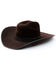 Image #1 - Serratelli 8X Felt Cowboy Hat , Black Cherry, hi-res