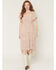 Image #1 - Wild Moss Women's Floral Print Ruffle Tiered High-Low Midi Dress, Multi, hi-res