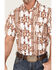 Rock & Roll Denim Men's Vertical Southwestern Stripe Short Sleeve Button Down Western Shirt , Natural, hi-res
