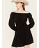 Wrangler Retro Women's Off The Shoulder Long Sleeve Mini Dress, Black, hi-res