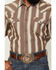 Image #3 - Cody James Men's Gopher Striped Print Short Sleeve Snap Western Shirt, Brown, hi-res