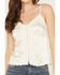 Image #3 - Shyanne Women's Lace Trim Satin Cami, Ivory, hi-res