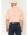 Image #4 - George Strait by Wrangler Men's Geo Print Short Sleeve Button-Down Stretch Western Shirt - Big, Orange, hi-res