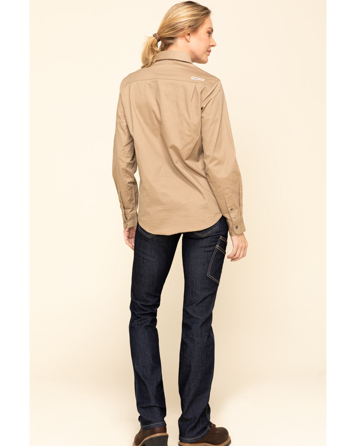 Image #5 - Ariat Women's Rebar Mid Rise Durastretch Raven Rinse Work Straight Jeanss, , hi-res