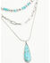 Image #2 - Shyanne Women's Ridge Canyon Turquoise Layered Necklace, Silver, hi-res