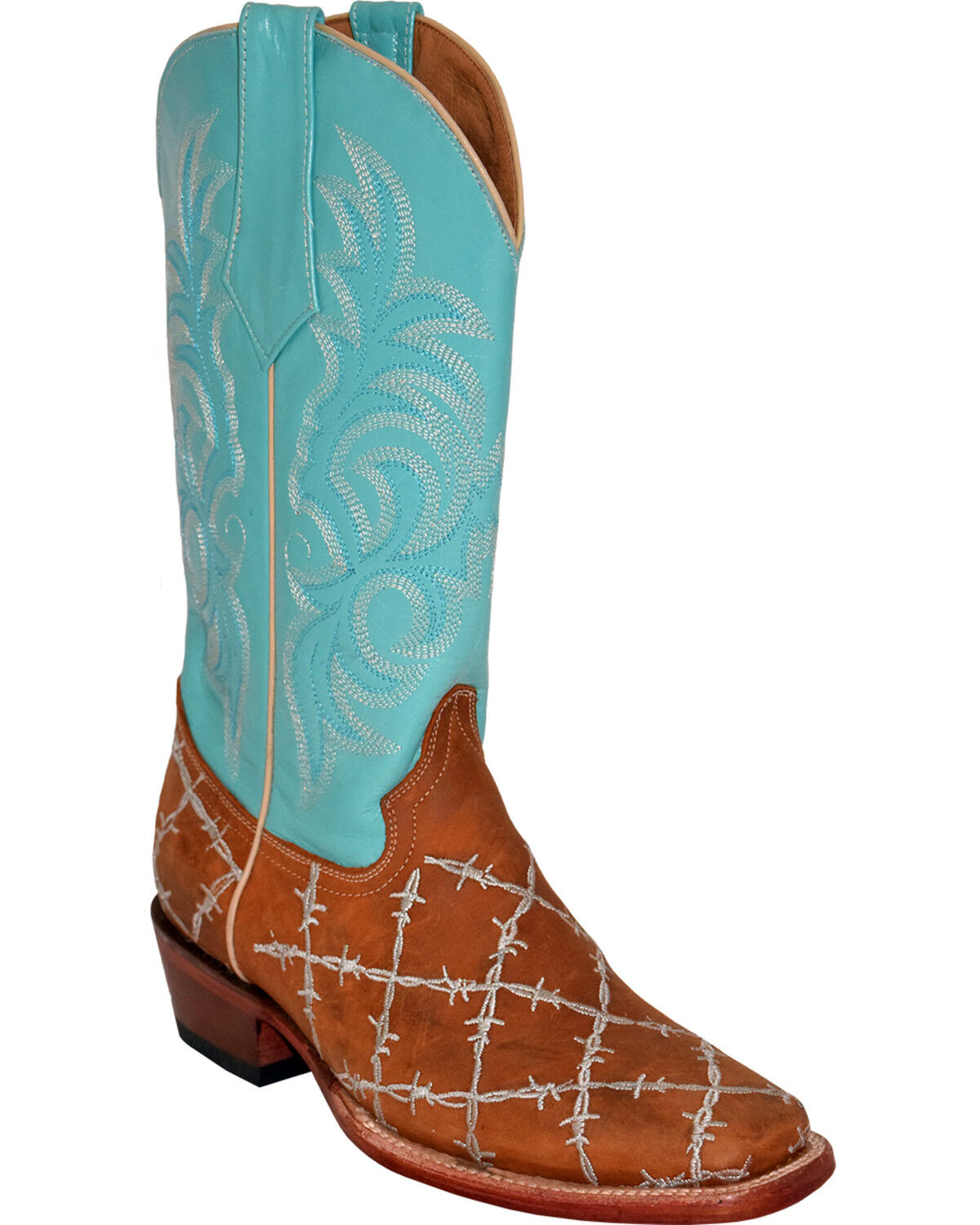 barbed wire cowboy boots