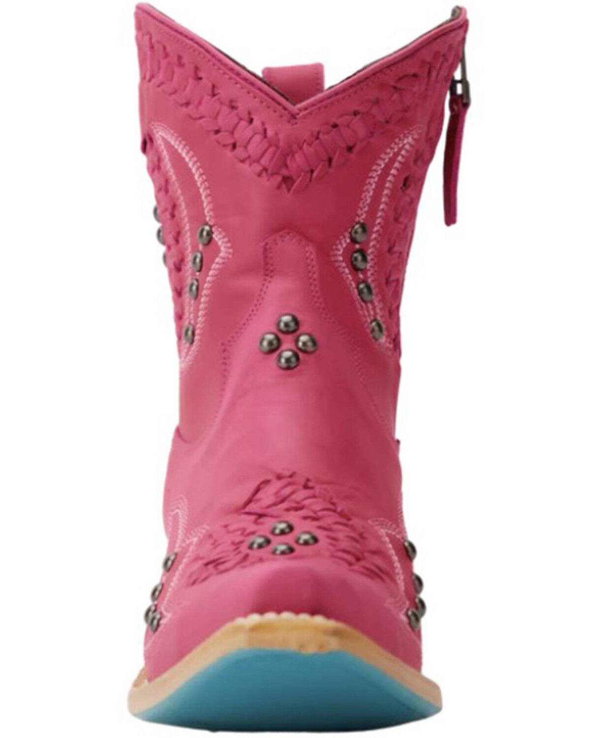 Image #4 - Lane Women's Cossette Western Booties - Snip Toe, Hot Pink, hi-res