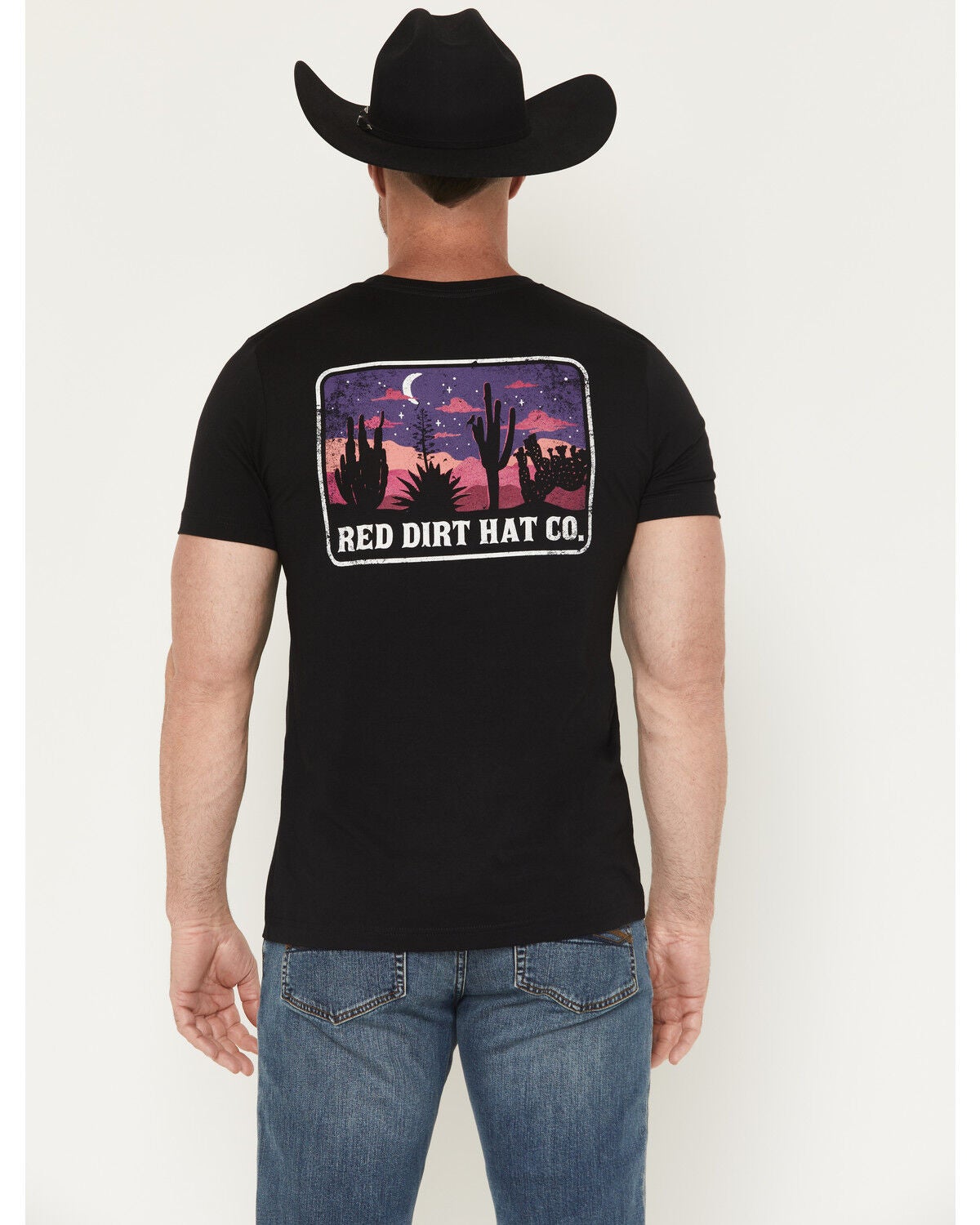 Red Dirt Hat Men's Nightfall Short Sleeve Graphic T-Shirt, Black, hi-res