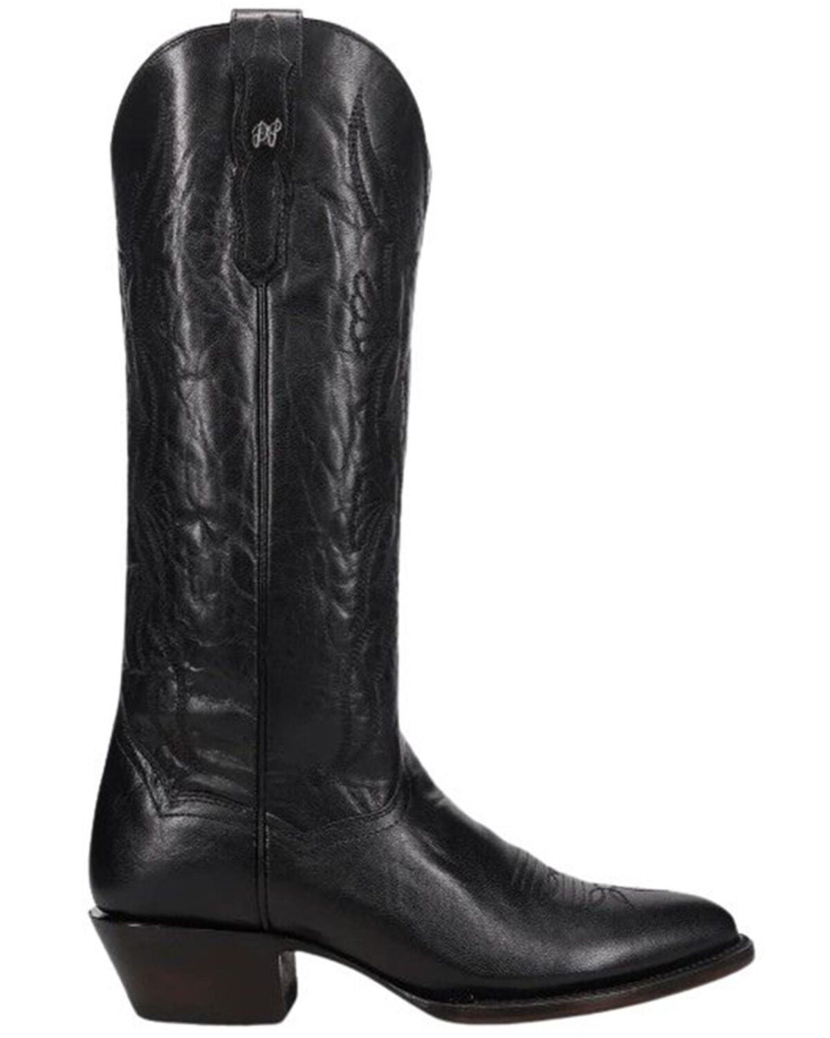 Image #2 - Dan Post Women's Sunrise Canyon Tall Western Boots - Round Toe, Black, hi-res