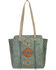Image #4 - American West Navajo Soul Zip Top Tote, Turquoise, hi-res