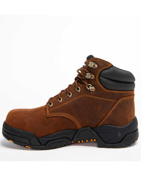 Image #3 - Hawx Men's 6" Enforcer Work Boots - Composite Toe, Brown, hi-res