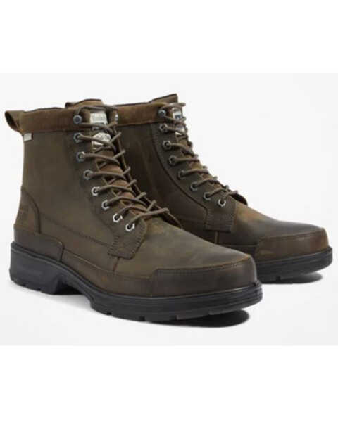 Image #1 - Timberland PRO Men's 6" Nashoba EK Waterproof Work Boots - Composite Toe, Brown, hi-res