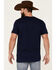 Cody James Men's Heather Navy Eagle Western Graphic Short Sleeve T-Shirt , , hi-res