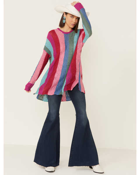 Image #2 - Show Me Your Mumu Women's Trina Madly Stripe Knit Sweater , Multi, hi-res