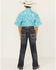 Image #3 - Hooey by Rock & Roll Denim Boys' Dark Wash Barbed Revolver Straight Stretch Denim Jeans, Blue, hi-res