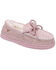 Image #1 - Lamo Footwear Girls' Casual Slippers - Moc Toe , Pink, hi-res