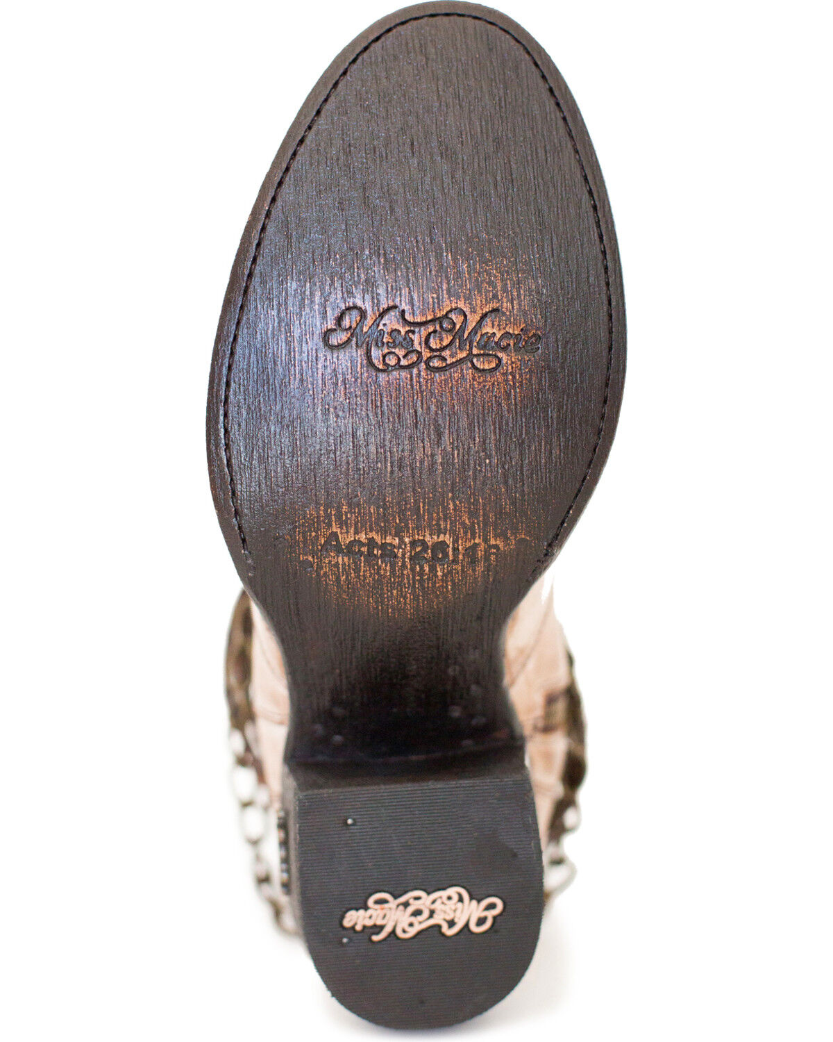 Image #5 - Miss Macie Women's Desert Dancer Booties - Round Toe, Lt Brown, hi-res