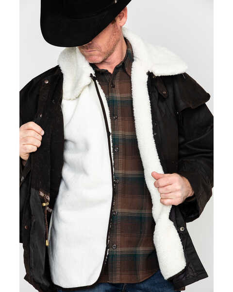 Image #5 - Outback Trading Co Men's Wool Drover Liner Vest , Natural, hi-res