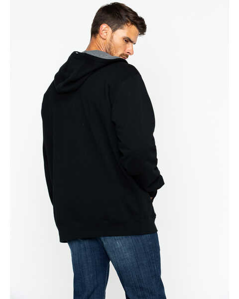 Image #5 - Hawx Men's Zip-Front Work Hooded Jacket , Black, hi-res